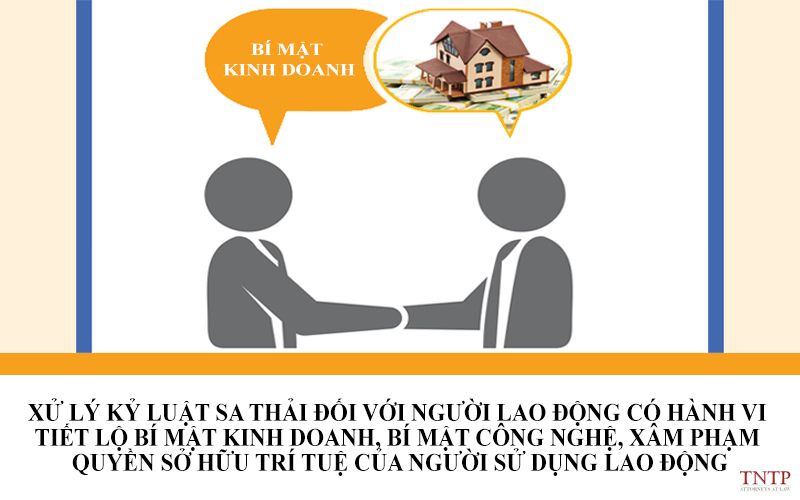 Xử lý kỷ luật sa thải đối với người lao động có hành vi tiết lộ bí mật kinh doanh bí mật công nghệ xâm phạm quyền sở hữu trí tuệ
