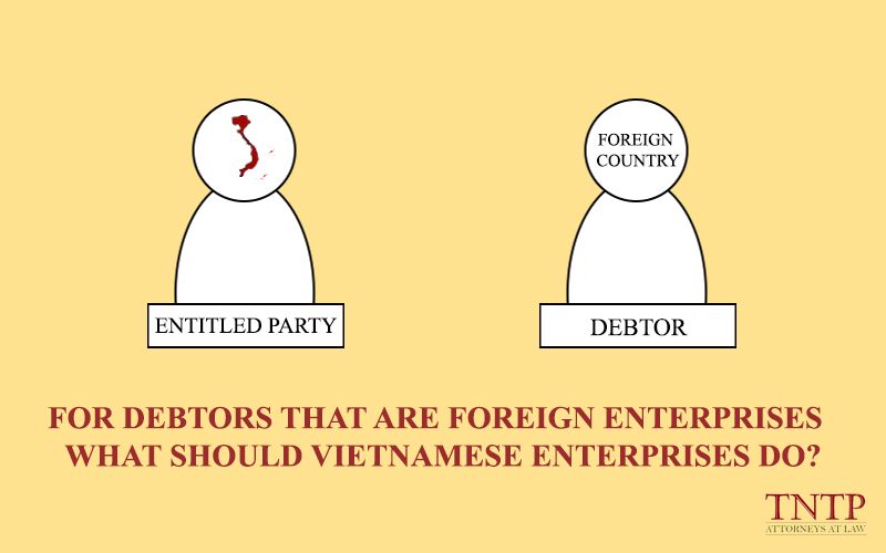 For debtors that are foreign enterprises what should vietnamese enterprises do