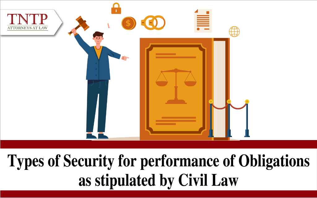 Types of security for performance of obligations as stipulated by civil law