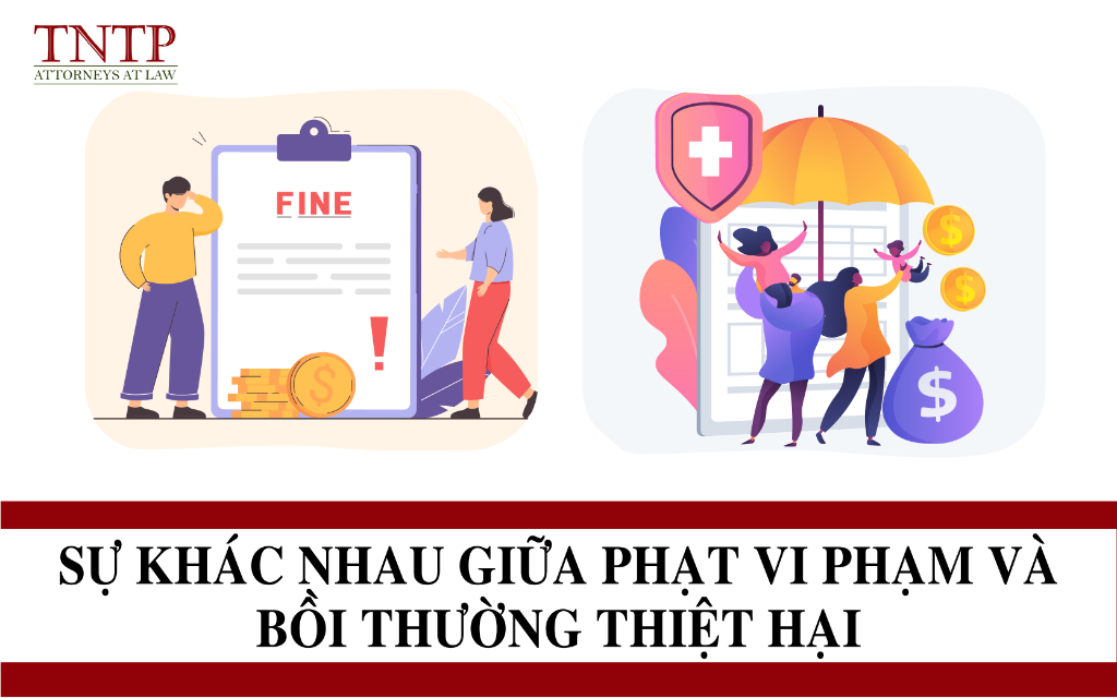 Sự khác nhau giữa phạt vi phạm và bồi thường thiệt hại