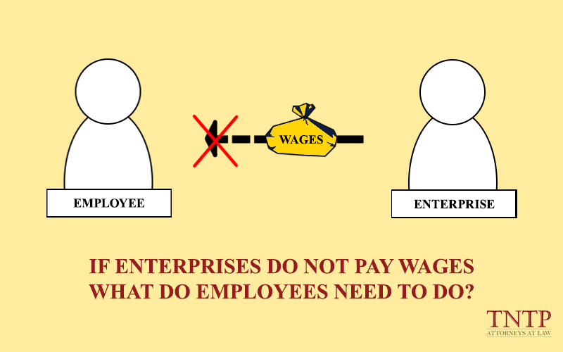 If enterprises do not pay wages, what do employees need to do?