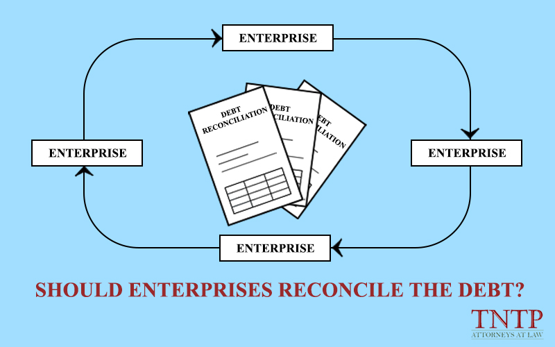 Should enterprises reconcile the debt?