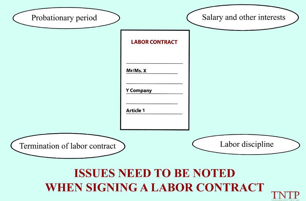 Issues need to be noted when signing a Labor Contract