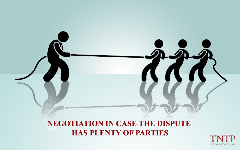 Negotiation in case the dispute has plenty of parties