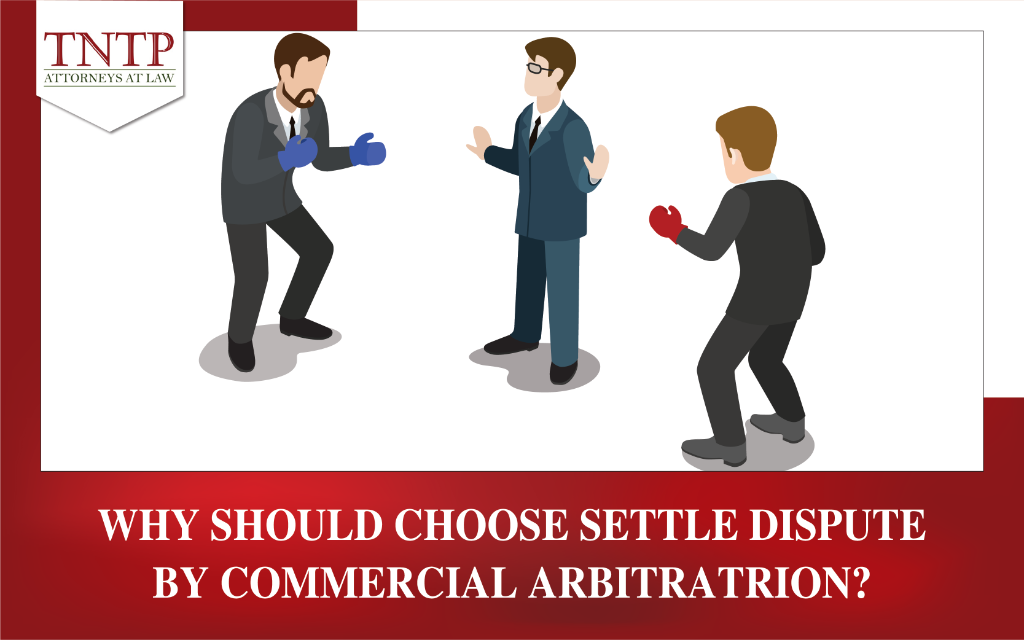 settle dispute by commercial arbitration