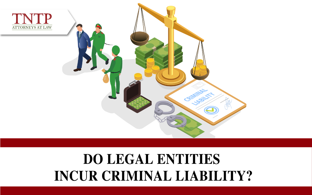 Do legal entities incur criminal liability?