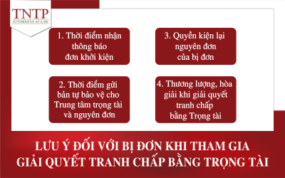 Lưu ý đối với bị đơn khi tham gia giải quyết tranh chấp bằng trọng tài