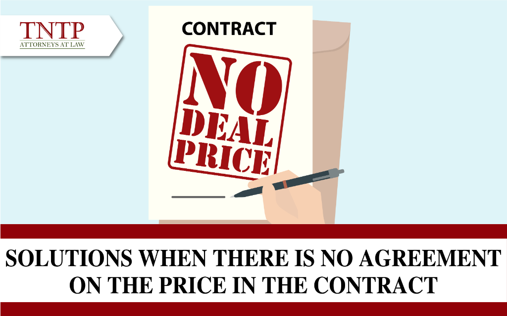 no agreement on the price in the contract