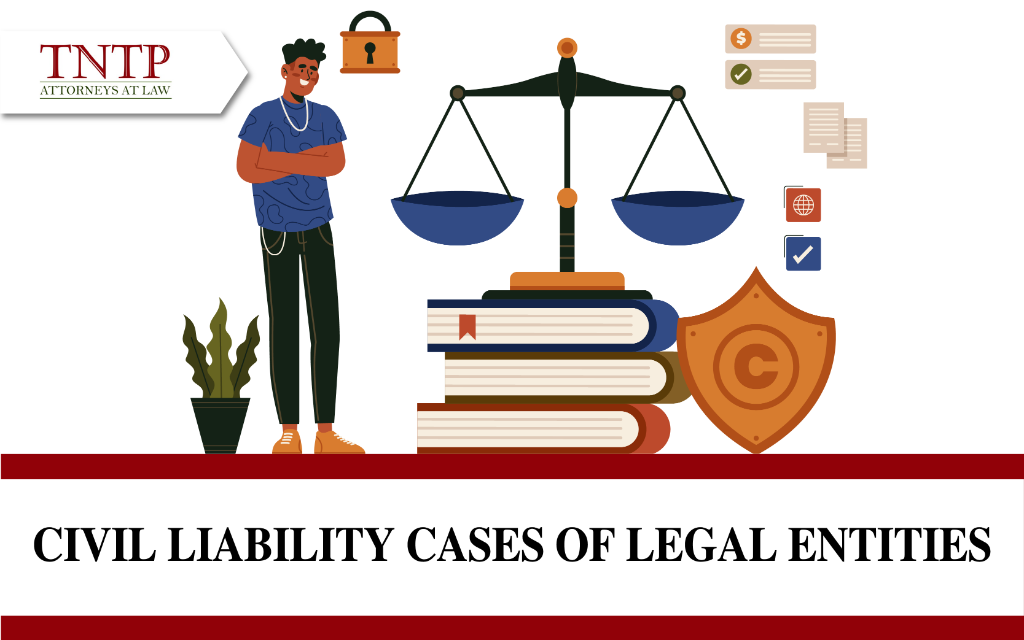 Civil liability cases of legal entities