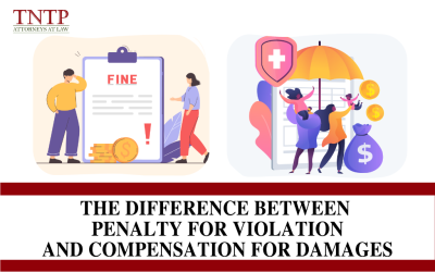 The difference between penalty for violation and compensation for damages