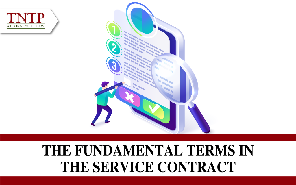 The fundamental terms in the service contract