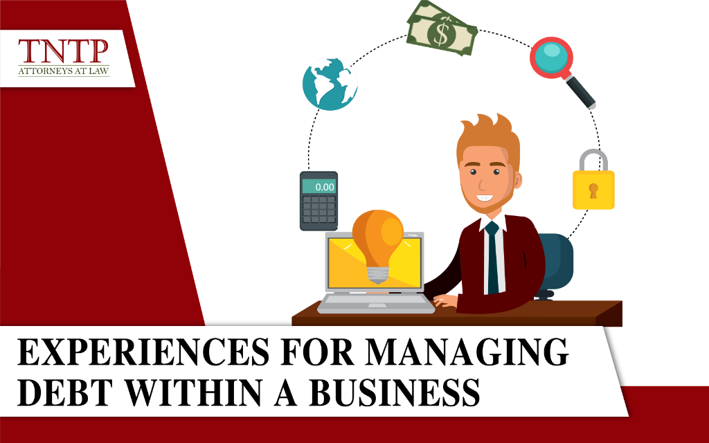 Experiences for managing debt within a business