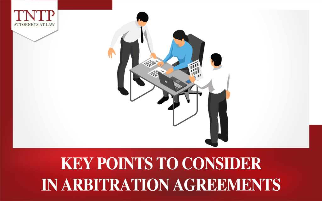 Key point to consider in arbitration agreements