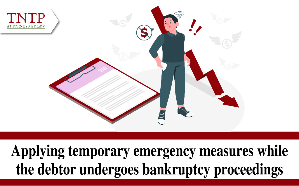 Applying temporary emergency measures while the debtor undergoes bankruptcy proceedings