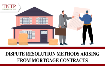 Dispute resolution methods arising from mortgage contracts