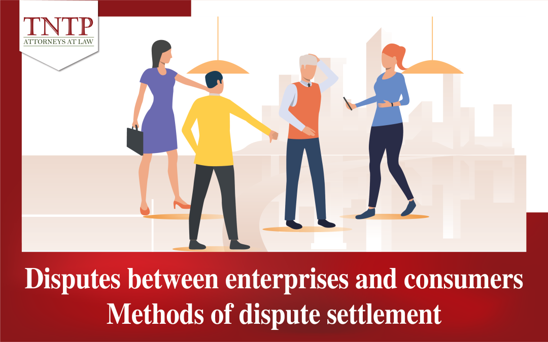 Disputes between enterprises and consumers – Methods of dispute settlement