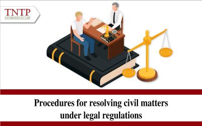 Procedures for resolving civil matters under legal regulations